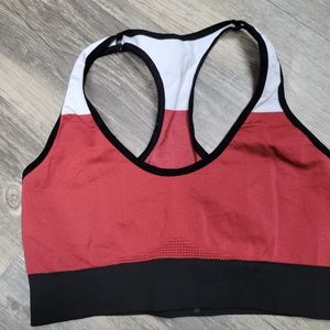 Zella Unlined Burgandy Sports Bra
